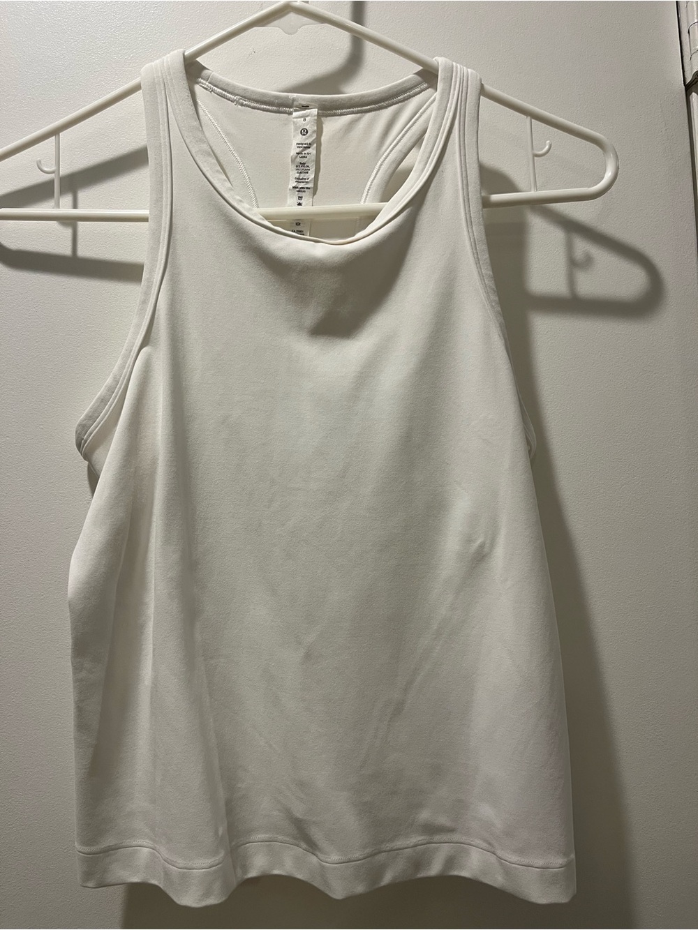 lululemon athletica White Racerback Tank Top